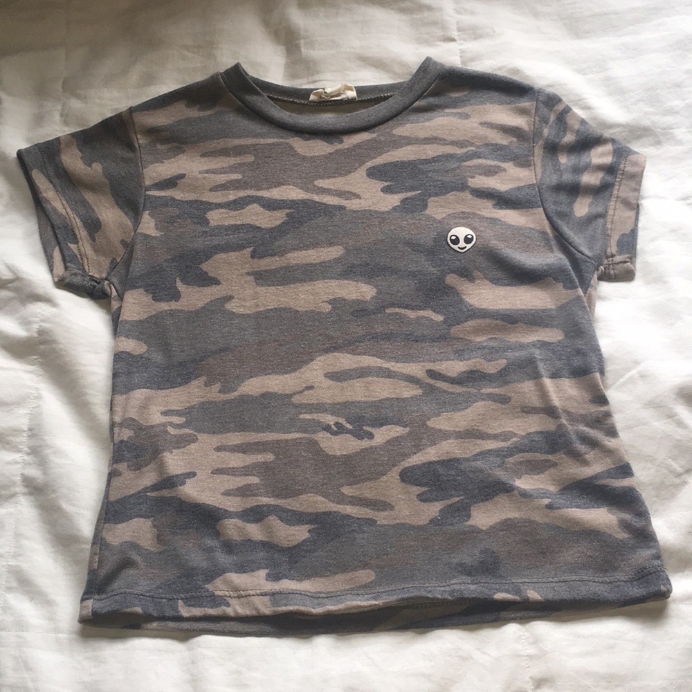 LA Hearts Camo Alien Shirt